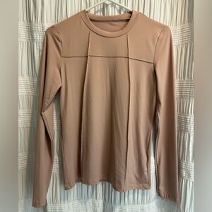 Women's Long Sleeve Tan Top